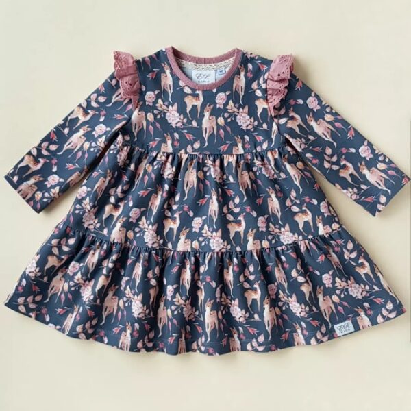 Kleid Rehe grau Gr.80