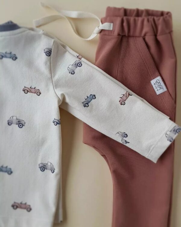 Jungen-Set Langarmshirt+Jogger Gr.80 – Bild 2