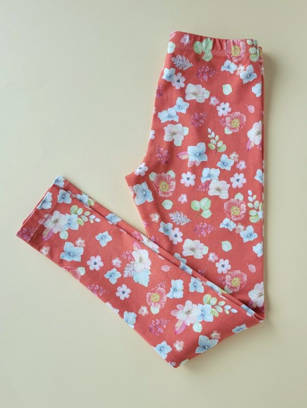 Legging Blumen koralle Gr.122