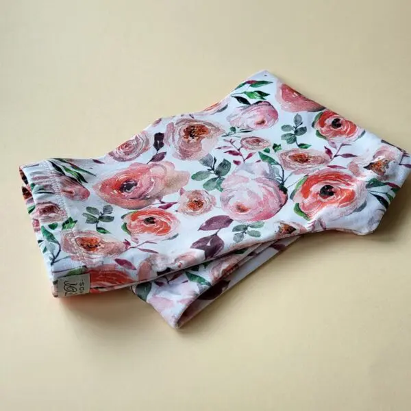 Rosen-Leggings weiss Gr.116 – Bild 2