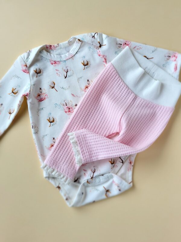 Babyleggings rosa Gr.56 – Bild 2