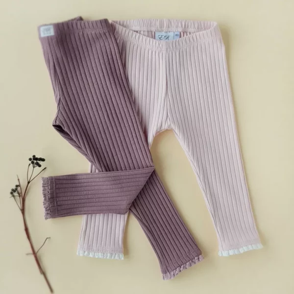 Breitripp-Leggings hellrosa Gr.80