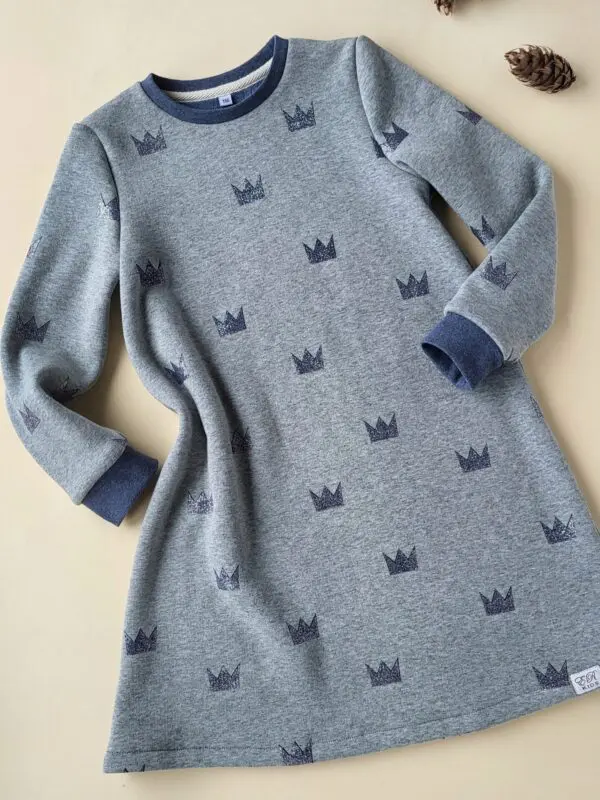 Kleid Glitzerkrönchen Gr. 116