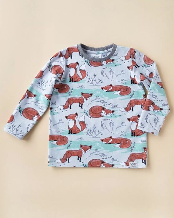 Langarmshirt Füchse Gr. 92