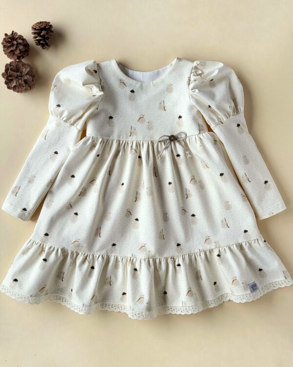 Princess-Kleid mit Puffärmel Gr. 92