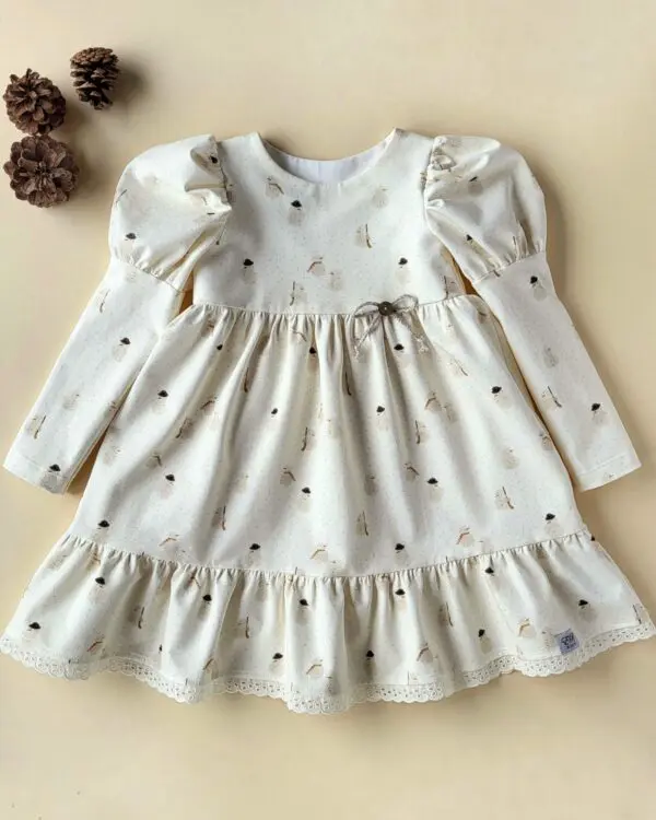 Princess-Kleid mit Puffärmel Gr. 92
