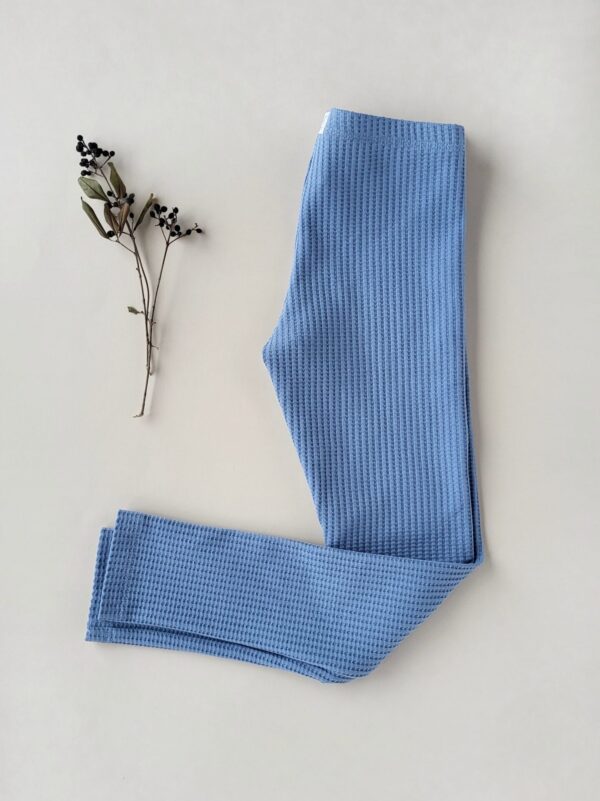 Leggings aus Waffeljersey jeansblau Gr. 50-158