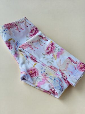 Leggings Blumen-Einhorn Gr.134