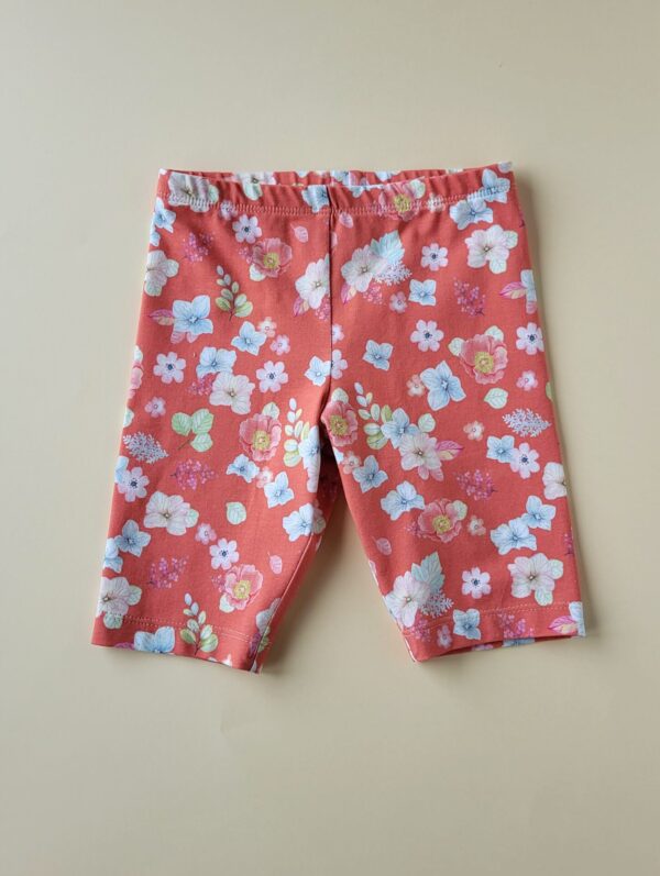 Kurz-Leggings Blumen koralle Gr.110 – Bild 2