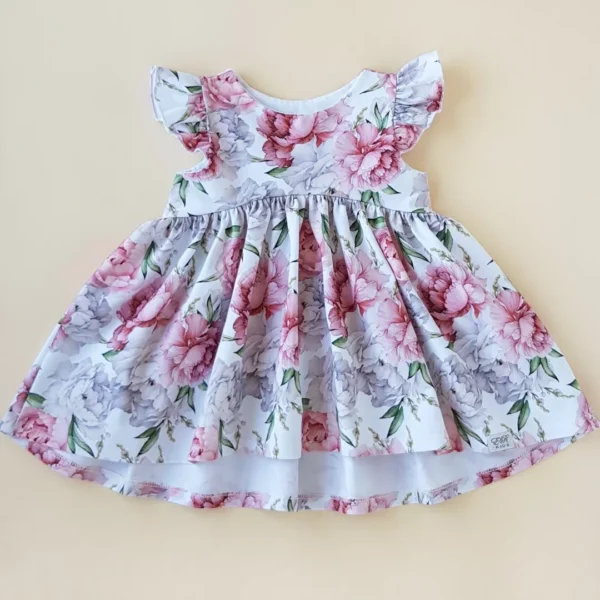 Flügelkleid Pfingstrosen Gr.92