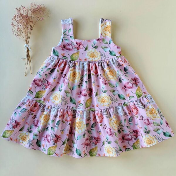 Sommerkleid Traumgarten rosa Gr. 92