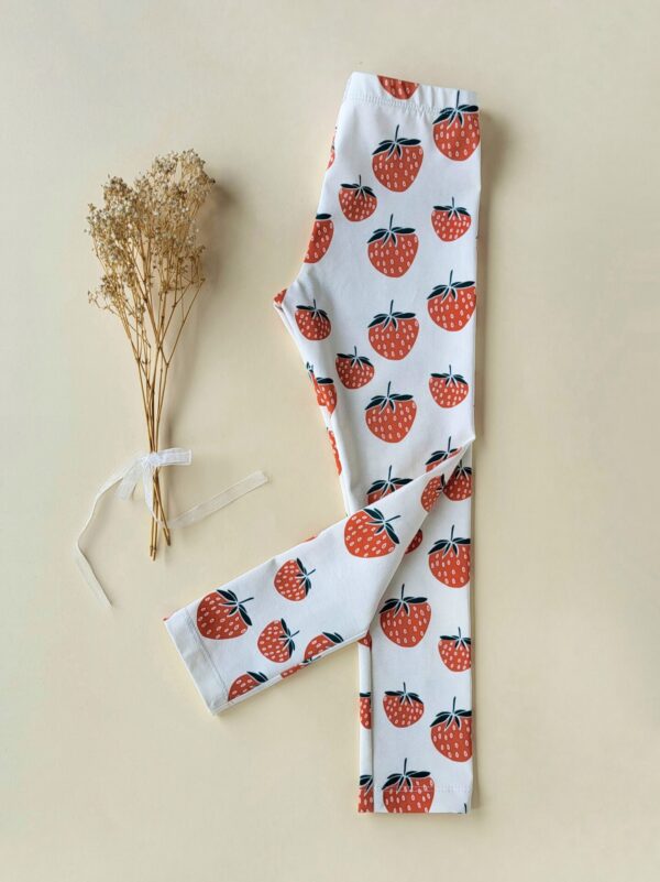 Leggings Erdbeeren Gr. 50-158