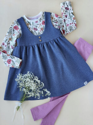 Trägerkleid jeansblau Gr. 116