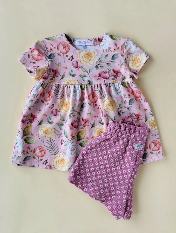 Shorts aus besticktem Musselin rosa Gr.110 – Bild 3