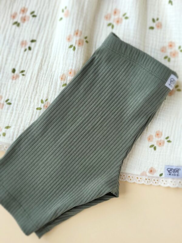 Radler/ Leggings aus Ribjersey oliv Gr. 50-158 – Bild 4