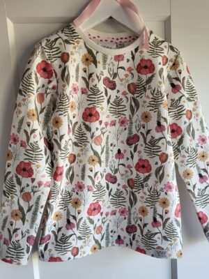 Langarmshirt Bunte Wiese Gr. 56-152
