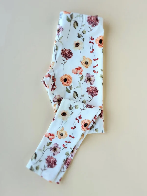Leggings Rosengarten peach Gr. 50-158 – Bild 2