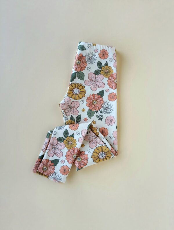 Leggings Flower Power Gr. 50-158 – Bild 3