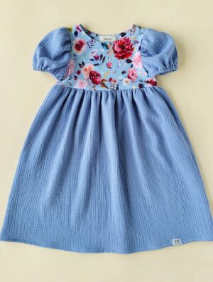 Klein-Puffärmel Sommerkleid Gr. 116