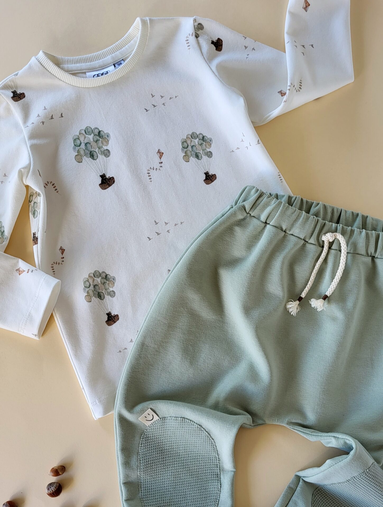 Langarmshirt Bär mit Luftballons Gr. 56-152 – Bild 5