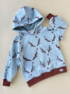 Oversized Hoodie Rotnase-Geweih Gr. 110