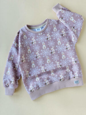 Oversized Sweater Winterhäschen Gr. 110