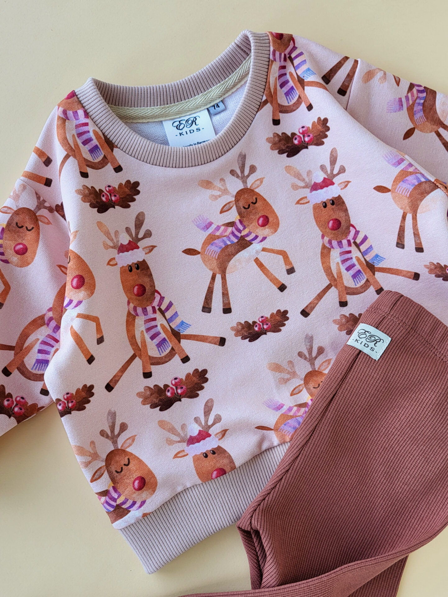 Lounge Sweater Rudi Rentier Gr. 74 – Bild 2