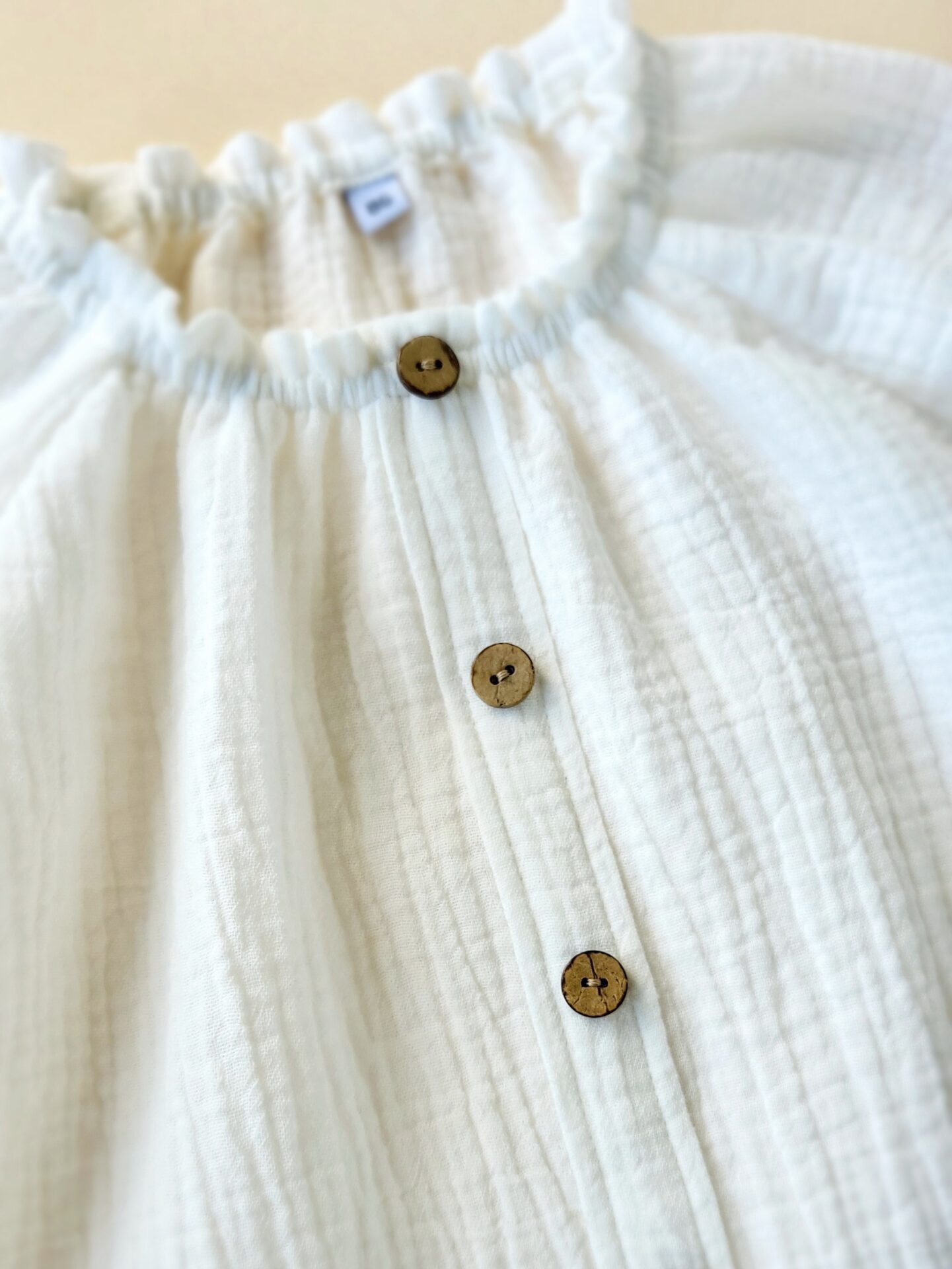 Kräusel-Tunika mit Fake-Knopfleiste Gr.56-158 – Bild 3