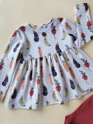 Langarm-Tunika Gemüse Gr. 110