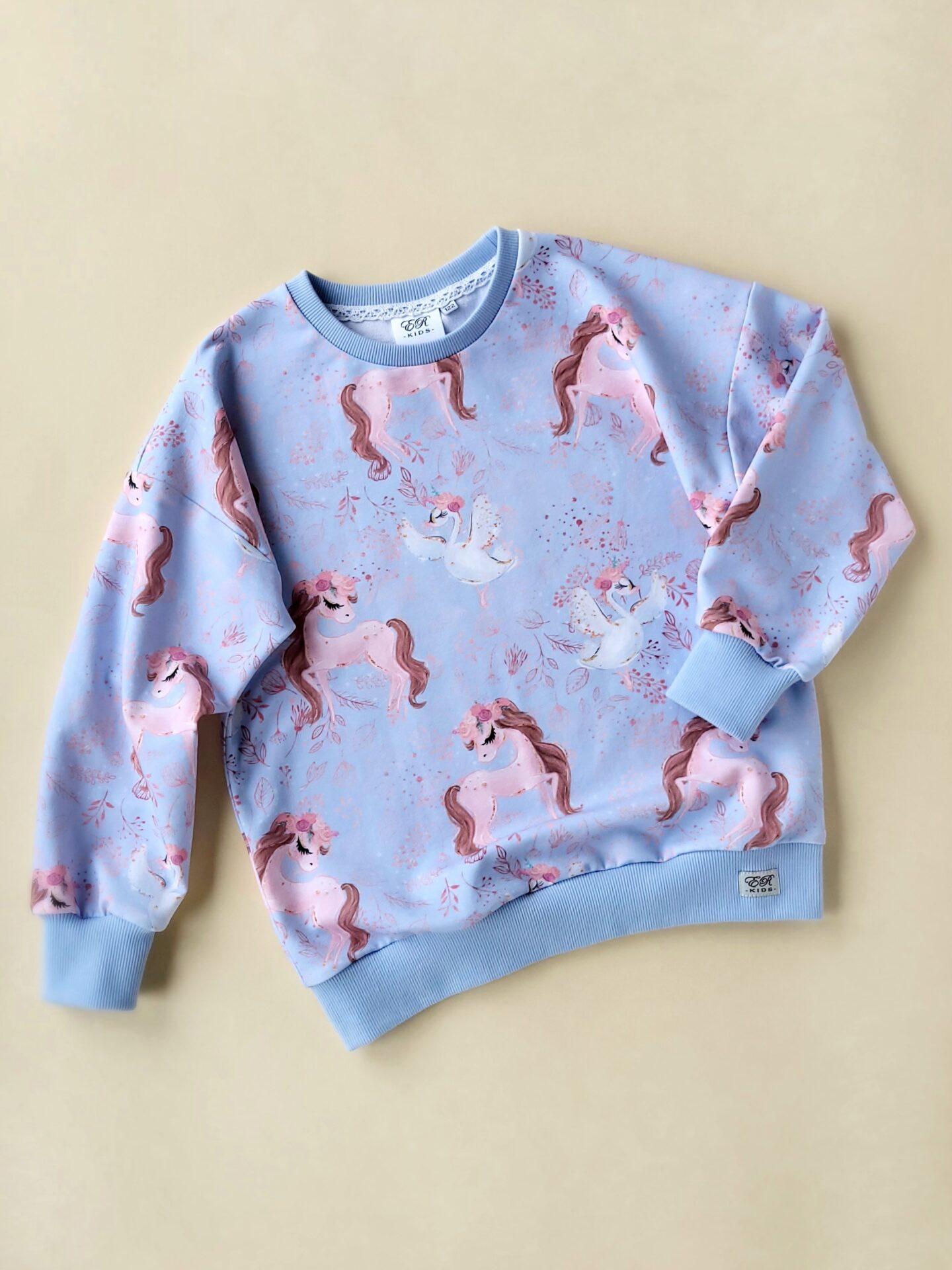 Oversized Sweater Beauty blau Gr.122 – Bild 2