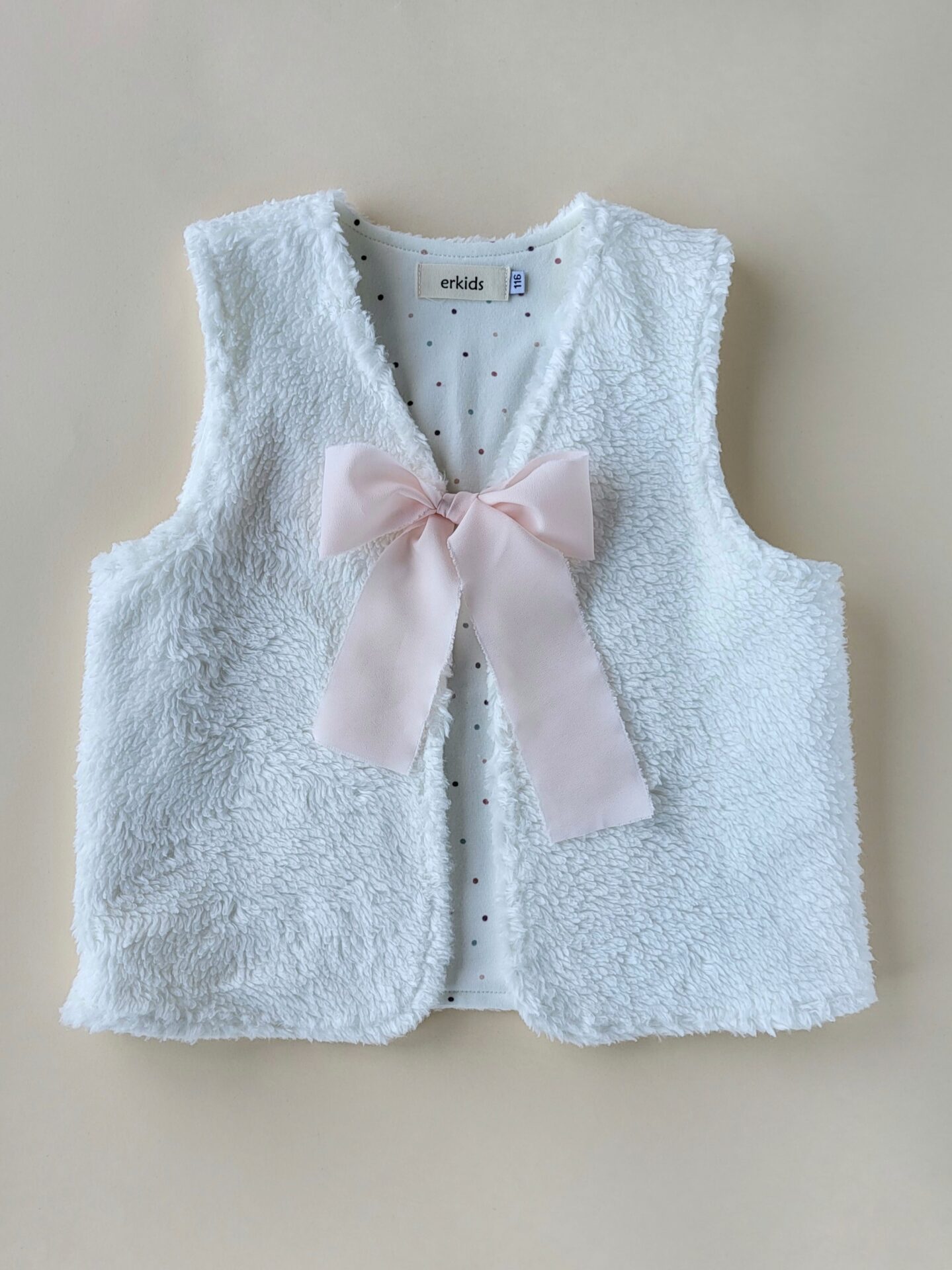 Teddy-Weste creme Gr. 116