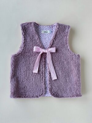 Teddy-Weste mauve Gr. 116