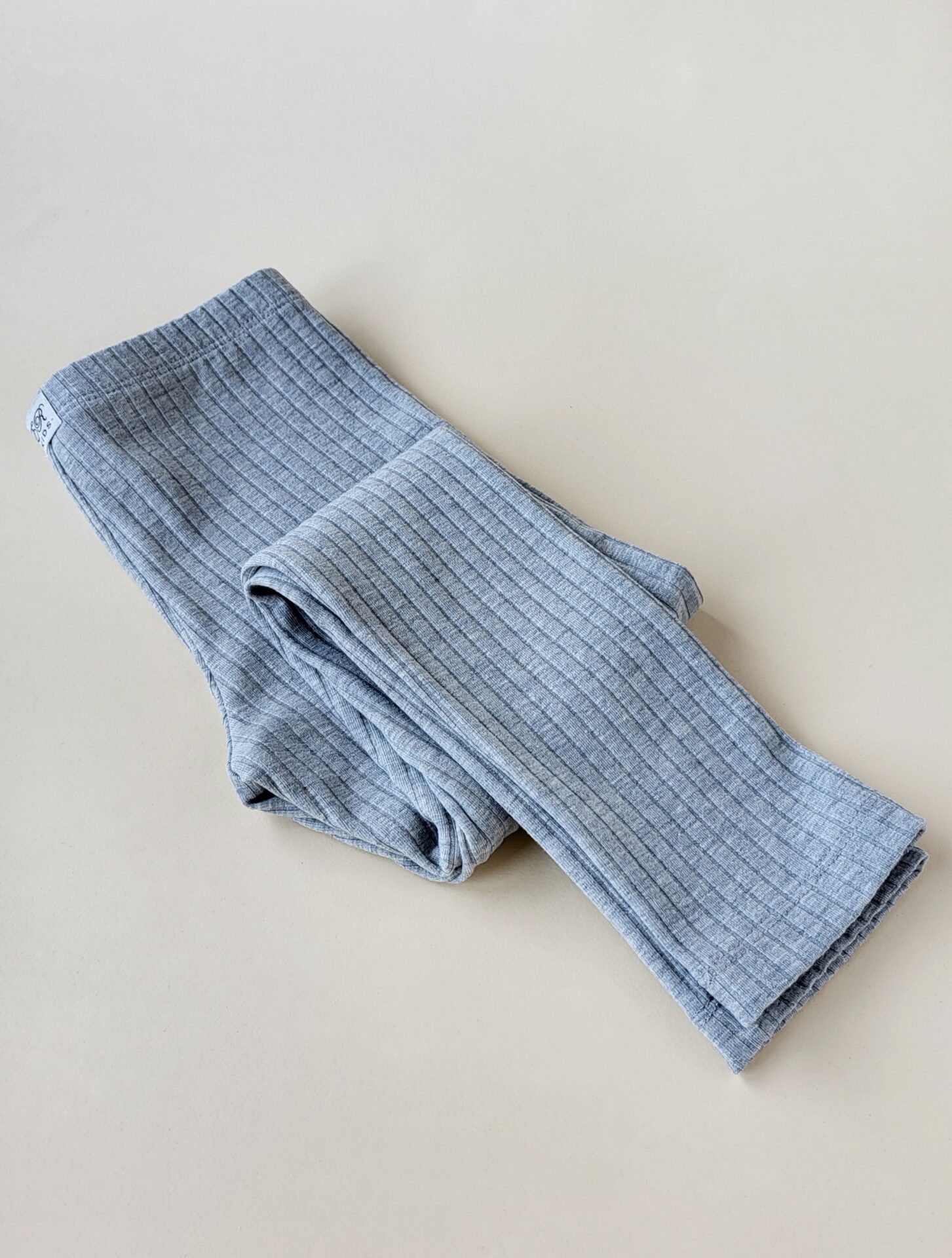 Leggings Breitrib hellgrau meliert Gr. 50-158