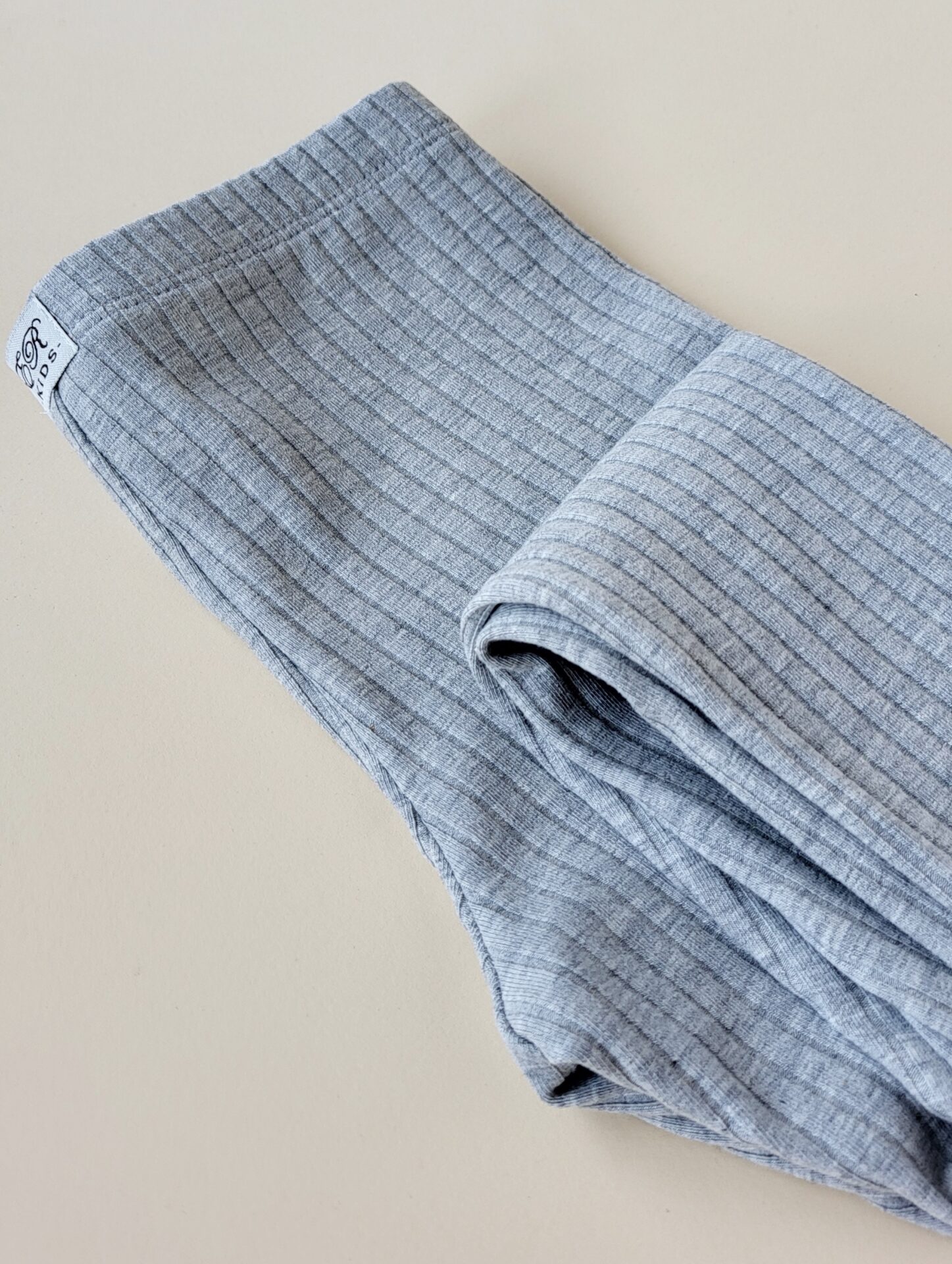 Leggings Breitrib hellgrau meliert Gr. 50-158 – Bild 2