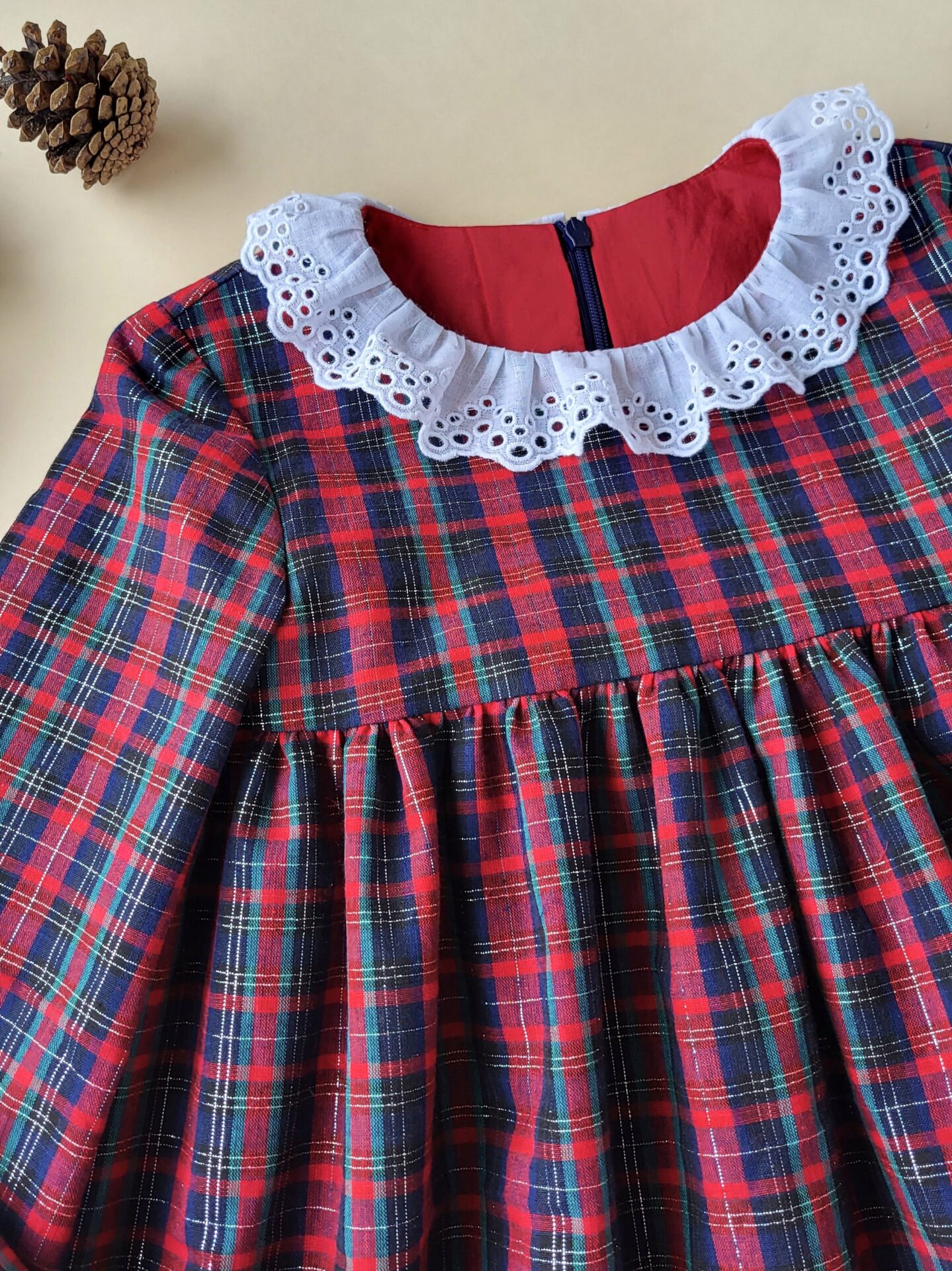 Schottenkaro-Kleid Gr.110 – Bild 2