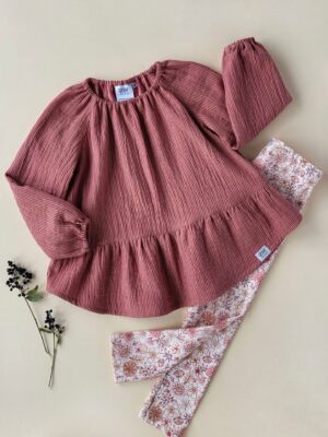 Kräusel-Tunika Streifen/Karo Auswahl Gr.56-158