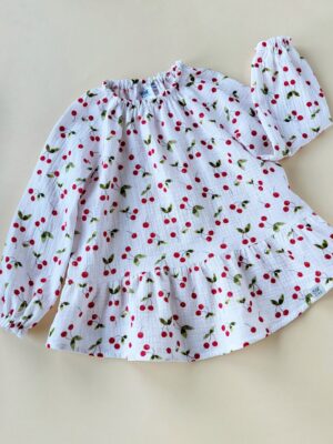 Kräusel-Tunika nach Wunschstoff Gr.56-158