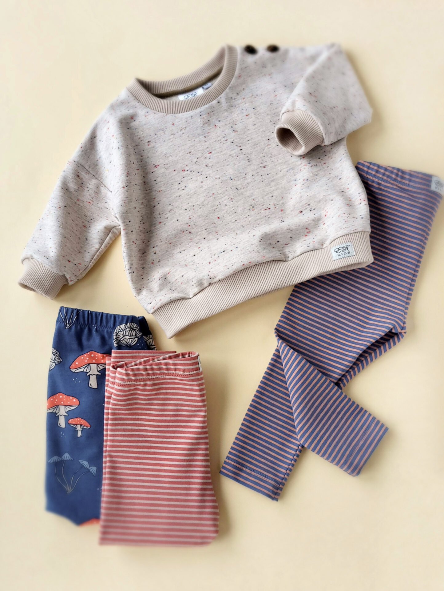 Babyleggings Streifen blau Gr.80 – Bild 3