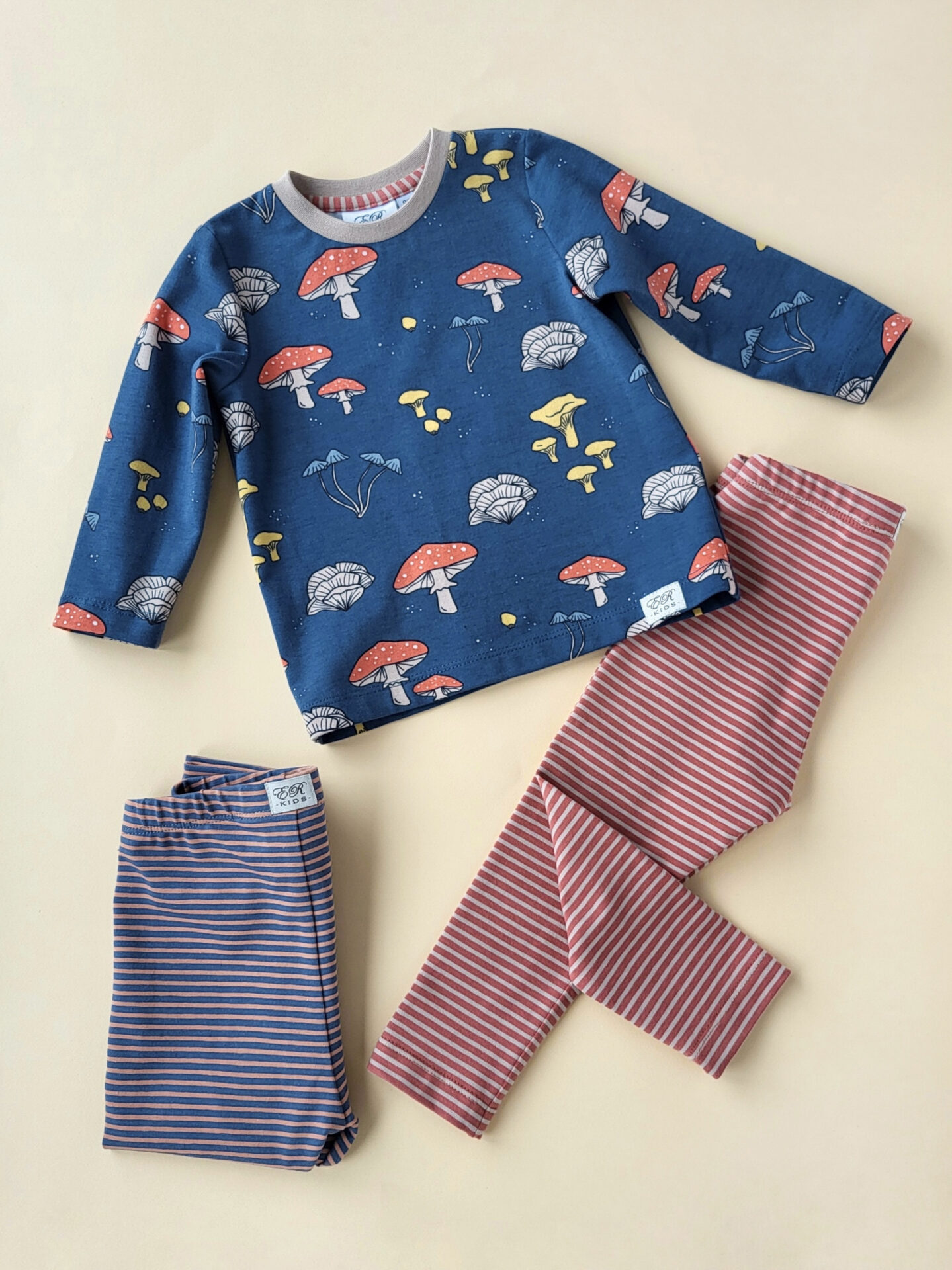 Babyleggings Streifen blau Gr.80 – Bild 2