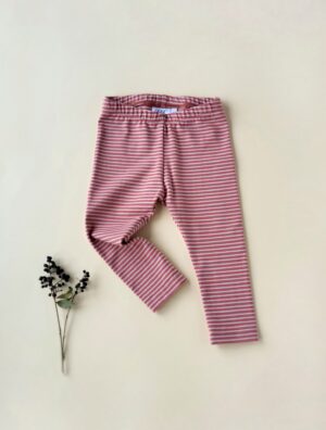 Babyleggings Streifen kupferrot Gr.80