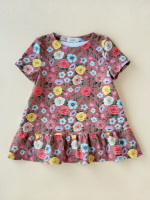 Rüschen-Shirt Farbenfroh Gr.134