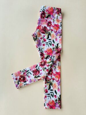 Leggings Blumen burgundy