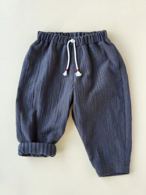 Hose Nilo Streifen oliv/blau Gr. 92