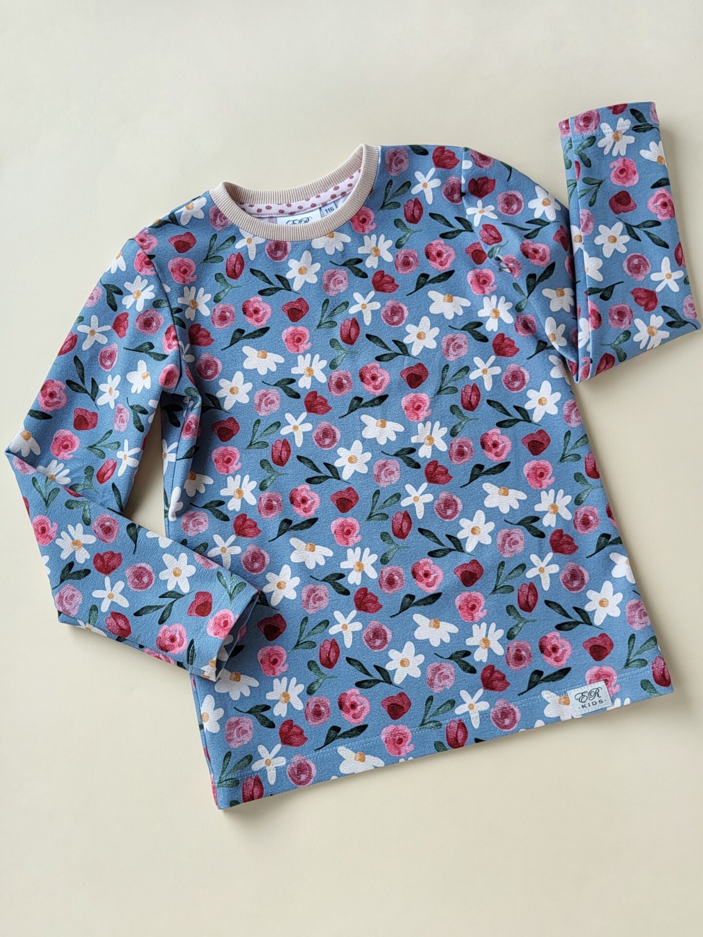 Langarmshirt Sommerbrise blau Gr. 116 – Bild 2