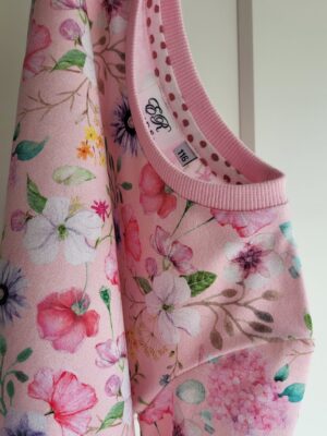 Langarmshirt Blumen rosa Gr. 128