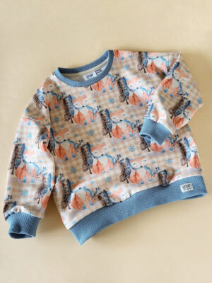 Oversized Sweater Füchse Gr.104